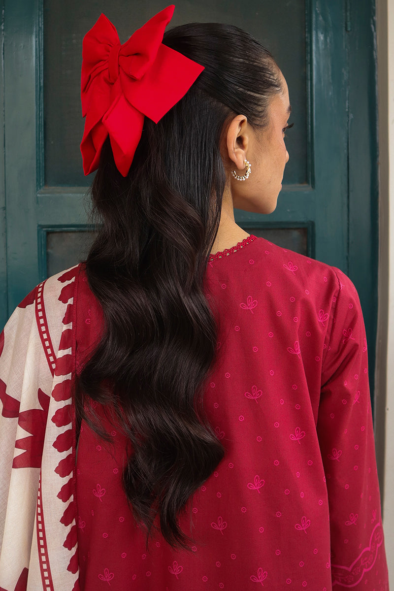 Cross Stitch | Printed Lawn | SCARLET SAGE -  Cross Stitch Luxury - Original Designer Dress - House of Maryam