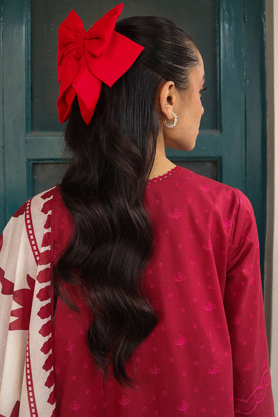 Cross Stitch | Printed Lawn | SCARLET SAGE -  Cross Stitch Luxury - Original Designer Dress - House of Maryam