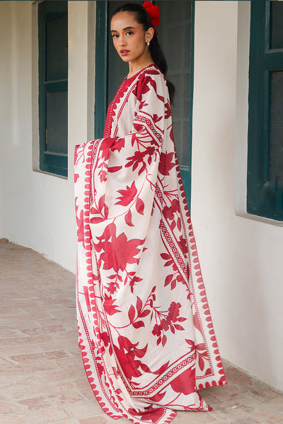 Cross Stitch | Printed Lawn | SCARLET SAGE -  Cross Stitch Luxury - Original Designer Dress - House of Maryam