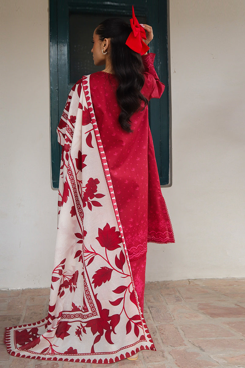 Cross Stitch | Printed Lawn | SCARLET SAGE -  Cross Stitch Luxury - Original Designer Dress - House of Maryam