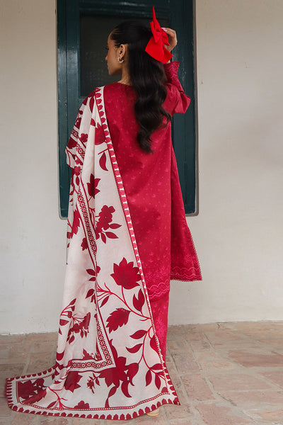 Cross Stitch | Printed Lawn | SCARLET SAGE -  Cross Stitch Luxury - Original Designer Dress - House of Maryam