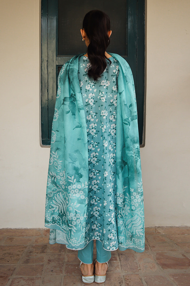 Cross Stitch | Printed Lawn | BLUE CHARM by Cross Stitch - House of Maryam