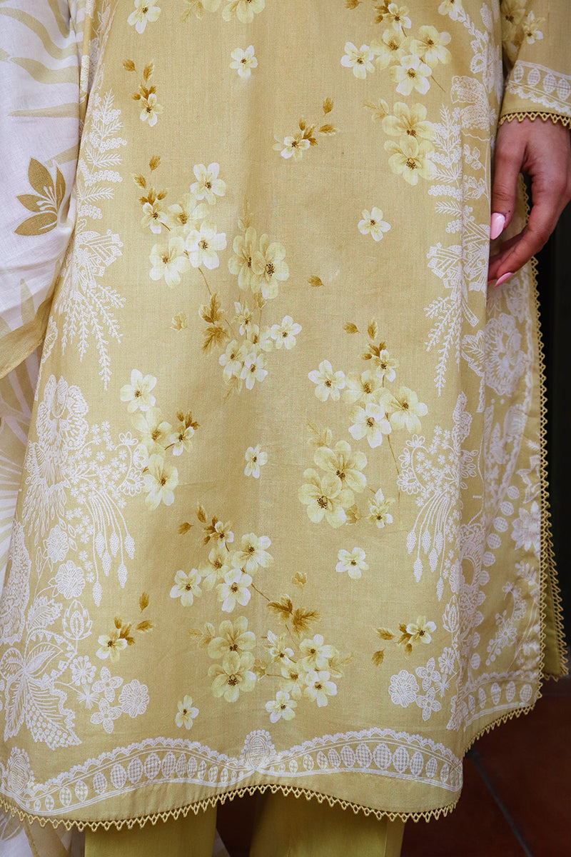 Cross Stitch | Printed Lawn | GARLAND MIST -  Cross Stitch Luxury - Original Designer Dress - House of Maryam
