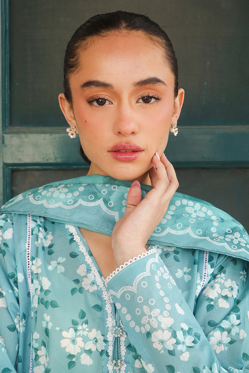 Cross Stitch | Printed Lawn | BLUE CHARM -  Cross Stitch Luxury - Original Designer Dress - House of Maryam