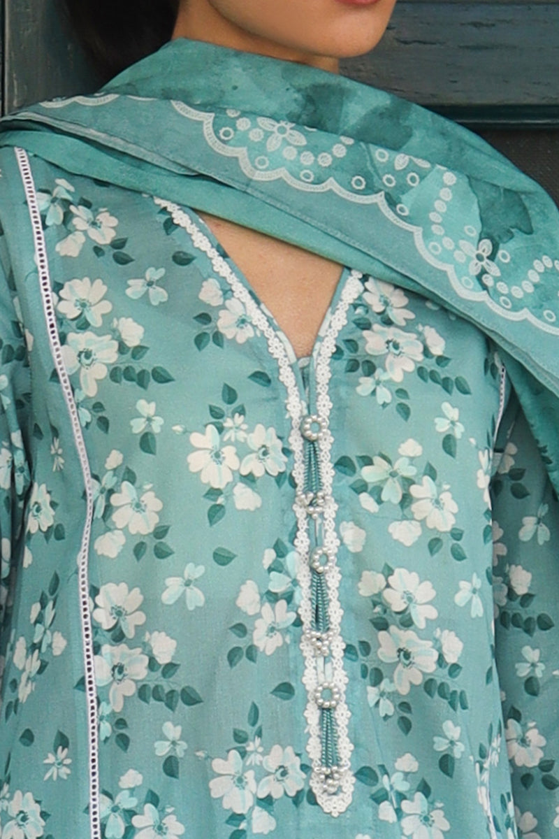 Cross Stitch | Printed Lawn | BLUE CHARM -  Cross Stitch Luxury - Original Designer Dress - House of Maryam