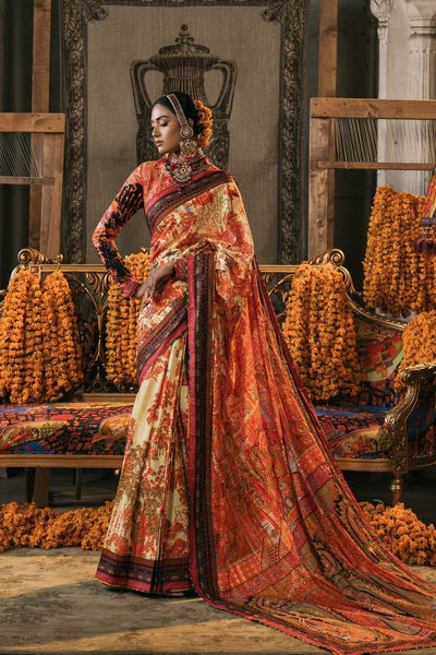 Fahad Hussayn | Lawn Banger | Damavand -  Fahad Hussayn Ladies Clothes - Original Designer Dress - House of Maryam