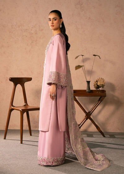 Dastoor | Amelia Luxury Pret 26 | Elaris-Brand:Dastoor-Type:Ladies Clothes-Pink-Tissue Silk-House of Maryam- Buy in UK, USA