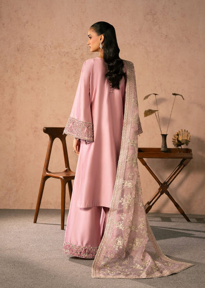 Dastoor | Amelia Luxury Pret 26 | Elaris-Brand:Dastoor-Type:Ladies Clothes-Pink-Tissue Silk-House of Maryam- Buy in UK, USA