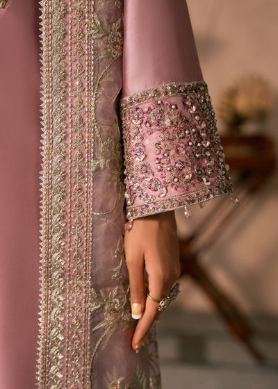 Dastoor | Amelia Luxury Pret 26 | Elaris-Brand:Dastoor-Type:Ladies Clothes-Pink-Tissue Silk-House of Maryam- Buy in UK, USA