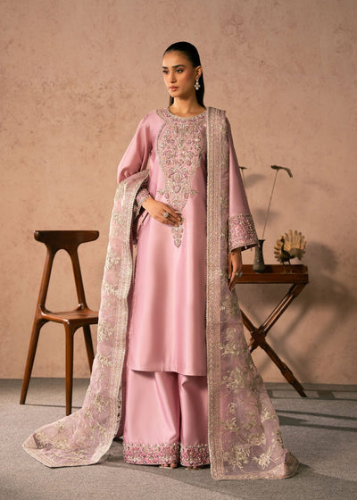 Dastoor | Amelia Luxury Pret 26 | Elaris-Brand:Dastoor-Type:Ladies Clothes-Pink-Tissue Silk-House of Maryam- Buy in UK, USA