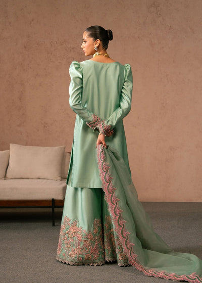 Dastoor | Amelia Luxury Pret 26 | Reeya-Brand:Dastoor-Type:Ladies Clothes-Mint Green-Tissue Silk-House of Maryam- Buy in UK, USA