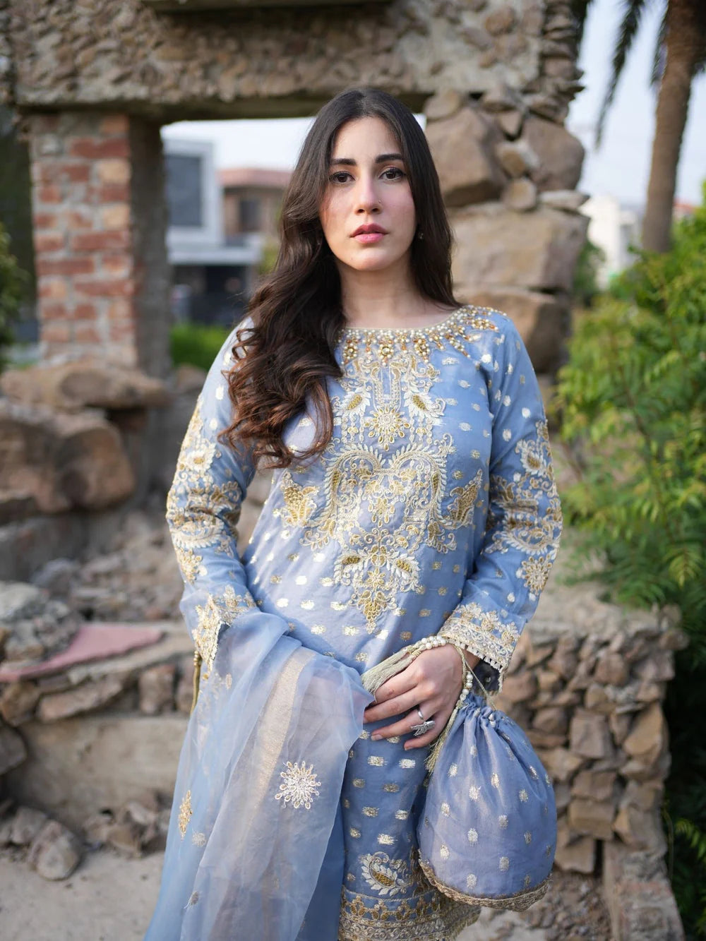 Sarah Jahan | Formals | Ocean Crown -  Sara Jahan Couture  - Original Designer Dress - House of Maryam