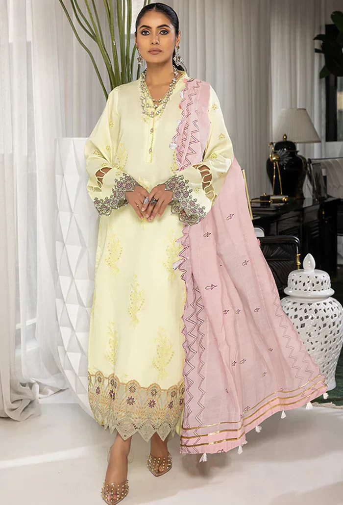 Humdum | Charlotte Chikankari Lawn | D06 -  HumDum Luxury - Original Designer Dress - House of Maryam
