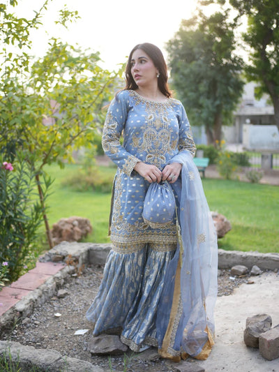 Sarah Jahan | Formals | Ocean Crown -  Sara Jahan Couture  - Original Designer Dress - House of Maryam