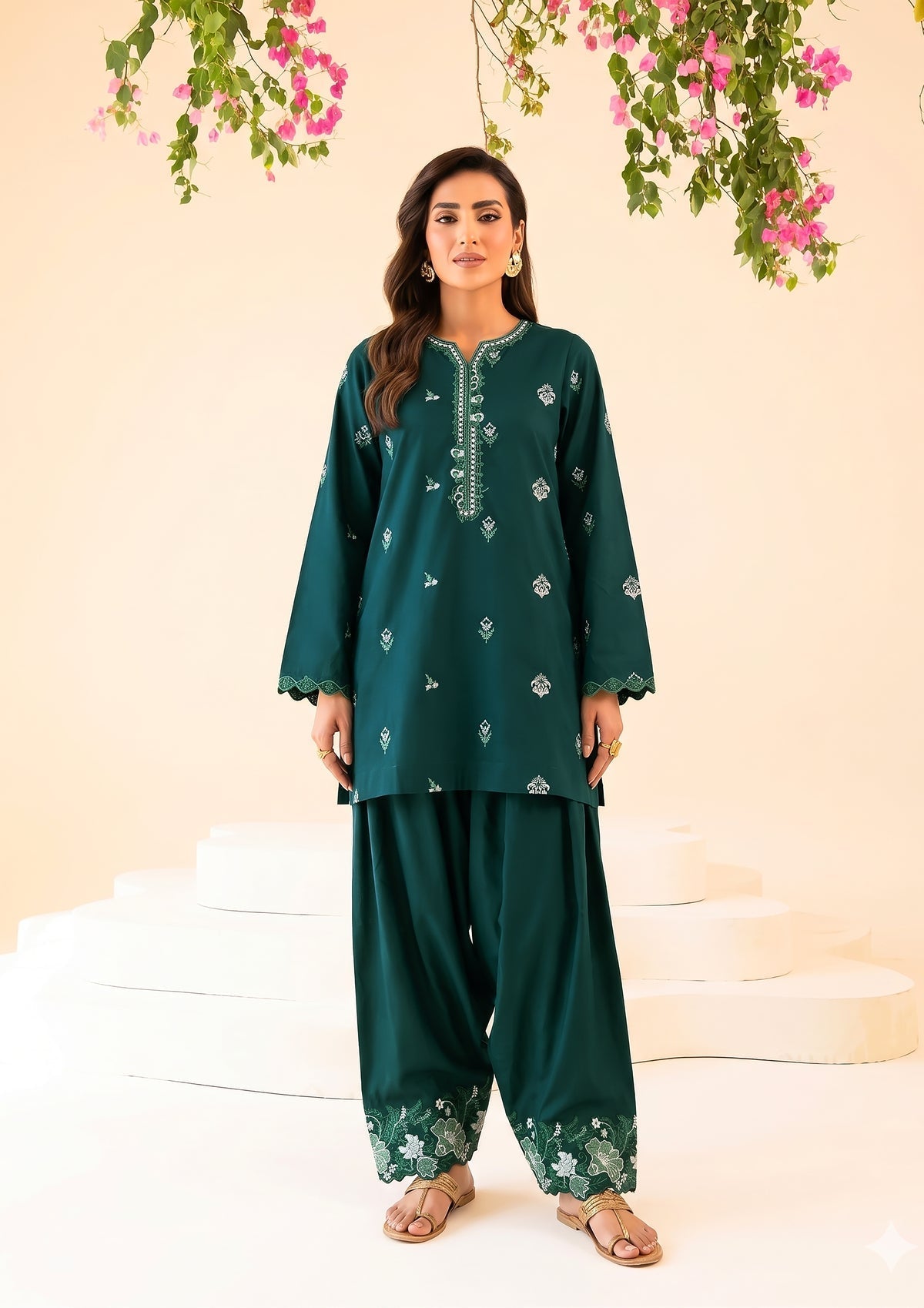 Faiza Faisal | FNF Cords Edit |DEEP TEAL CHARM