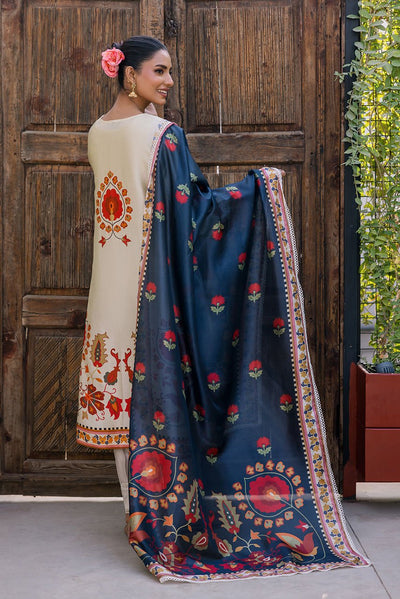 Deepak Perwani | Eid Edit 25 | KUD03-Brand:Deepak Perwani-Type:Ladies Clothes-Off White-Pure Silk-House of Maryam- Buy in UK, USA