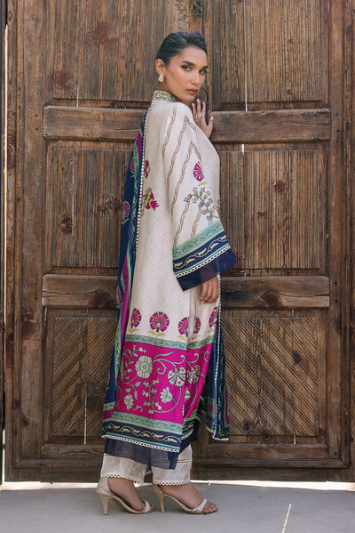 Deepak Perwani | Eid Edit 25 | KUD04-Brand:Deepak Perwani-Type:Ladies Clothes-Off White-Pure Silk-House of Maryam- Buy in UK, USA