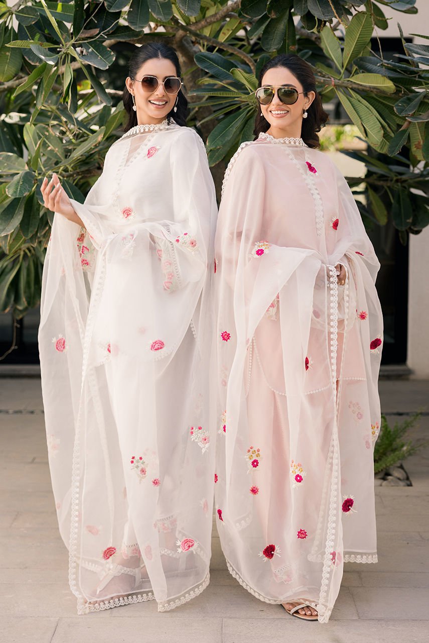 Deepak Perwani | Eid Edit 25 | Kut317-Brand:Deepak Perwani-Type:Ladies Clothes-White-Sheesha Silk-House of Maryam- Buy in UK, USA
