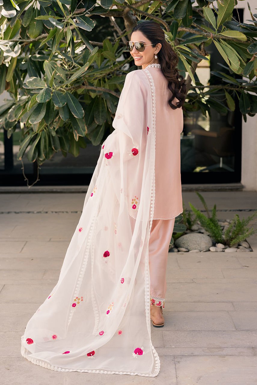 Deepak Perwani | Eid Edit 25 | Kut318-Brand:Deepak Perwani-Type:Ladies Clothes-Pink-Sheesha Silk-House of Maryam- Buy in UK, USA