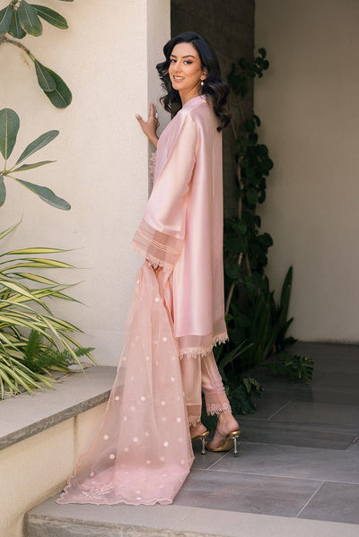 Deepak Perwani | Eid Edit 25 | Kut322-Brand:Deepak Perwani-Type:Ladies Clothes-Rose Pink-Sheesha Silk-House of Maryam- Buy in UK, USA