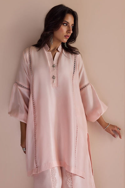 Deepak Perwani | Nazia Eid Edit 26 | Roselle-Brand:Deepak Perwani-Type:Ladies Clothes-Light Pink-Raw Silk-House of Maryam- Buy in UK, USA