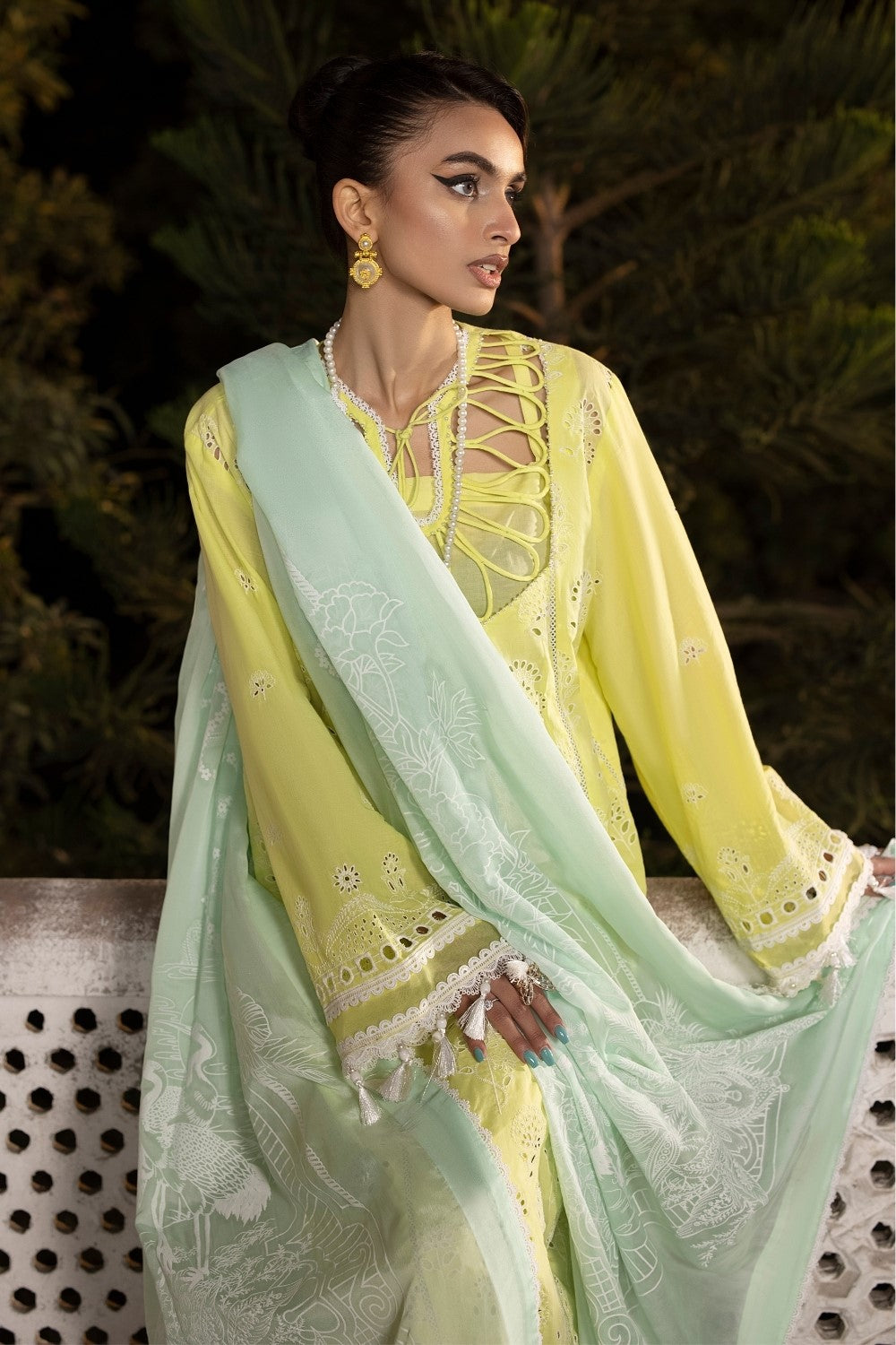 Ittehad | Embroidered Lawn | I-17 -  Ittehad Luxury - Original Designer Dress - House of Maryam