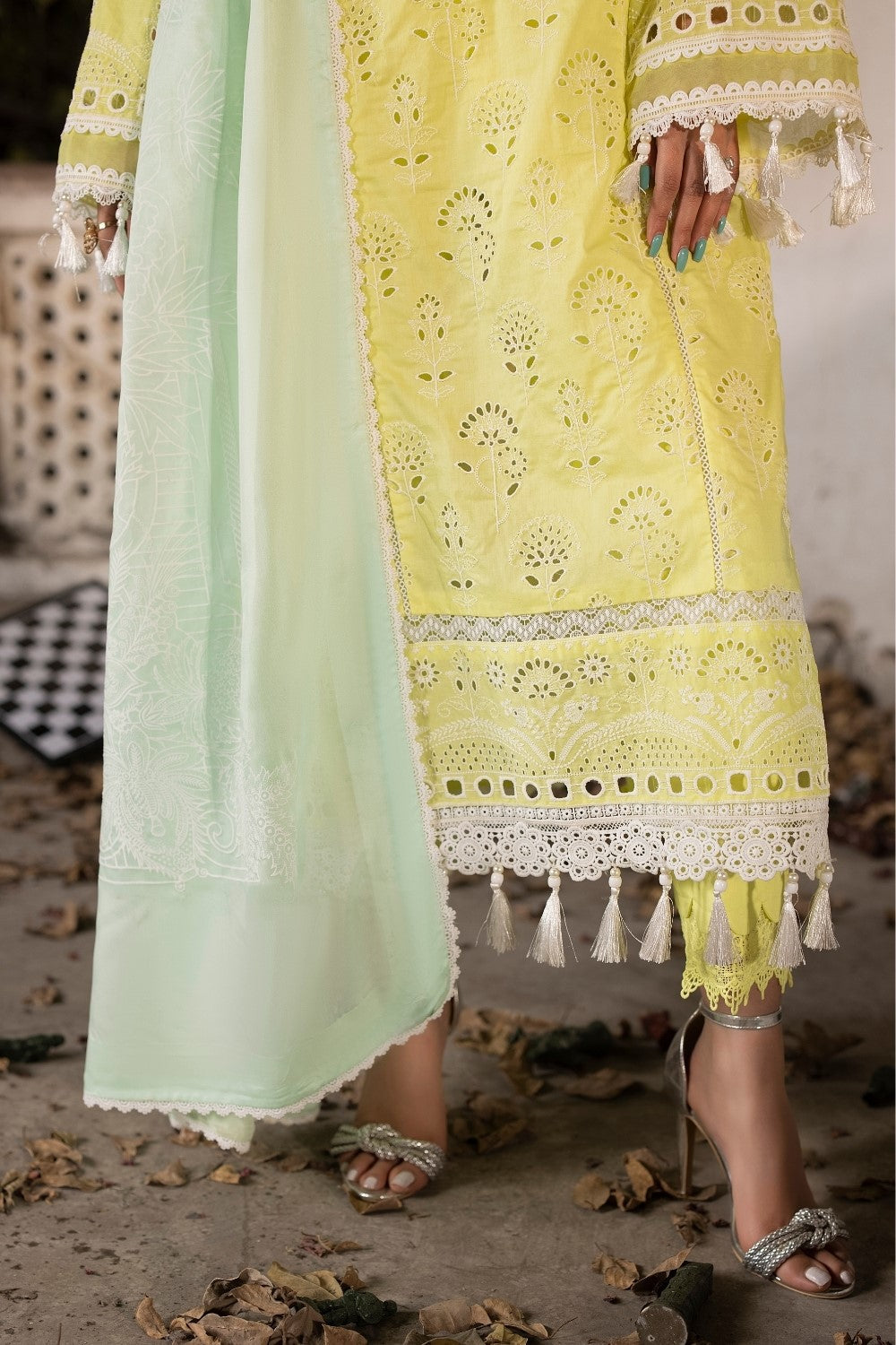 Ittehad | Embroidered Lawn | I-17 -  Ittehad Luxury - Original Designer Dress - House of Maryam