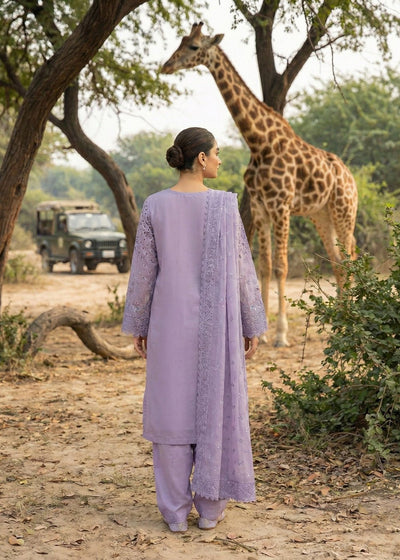 Diara Couture | Eid Lawn 26 | AYRA -UN-113-Brand:Diara Couture-Type:Ladies Clothes-Purple Gray-Lawn-House of Maryam- Buy in UK, USA