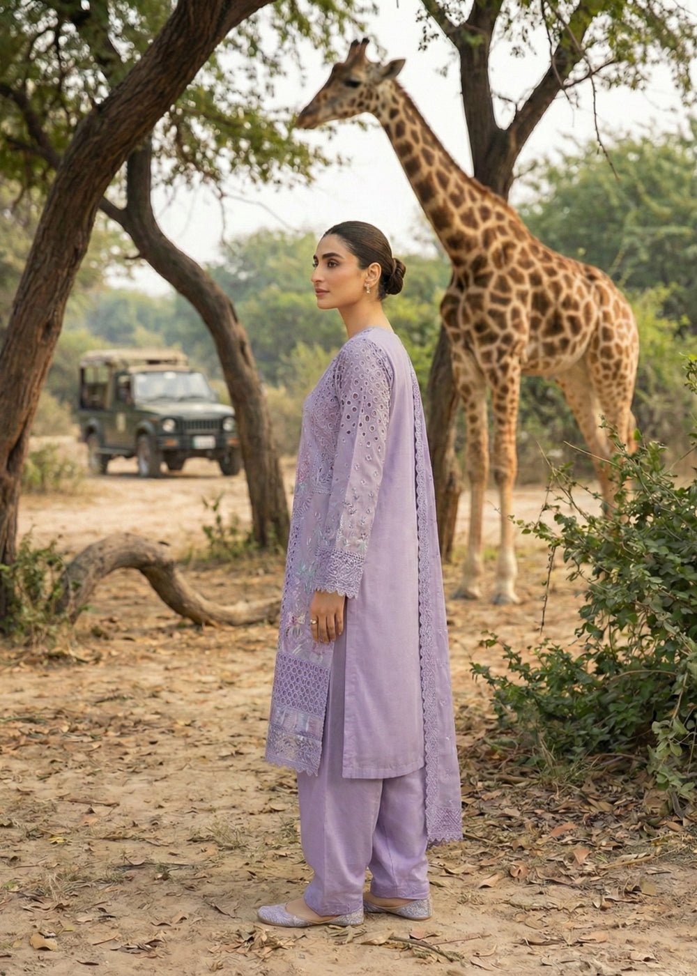Diara Couture | Eid Lawn 26 | AYRA -UN-113-Brand:Diara Couture-Type:Ladies Clothes-Purple Gray-Lawn-House of Maryam- Buy in UK, USA
