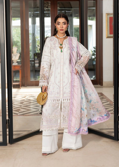 Diara Couture | Eid Lawn 26 | EID. AYEN - ZD-02-Brand:Diara Couture-Type:Ladies Clothes-White-Lawn-House of Maryam- Buy in UK, USA