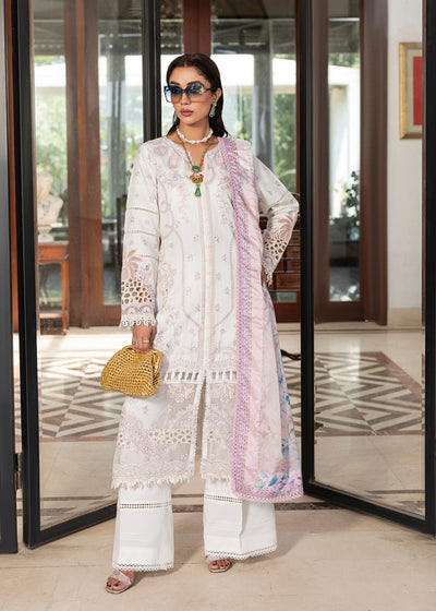 Diara Couture | Eid Lawn 26 | EID. AYEN - ZD-02-Brand:Diara Couture-Type:Ladies Clothes-White-Lawn-House of Maryam- Buy in UK, USA