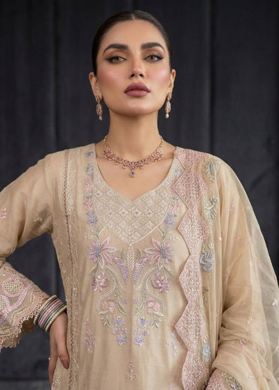 Diara Couture | Eid Lawn 26 | EID. IFFAH - LAWN-12-Brand:Diara Couture-Type:Ladies Clothes-Beige-Lawn-House of Maryam- Buy in UK, USA