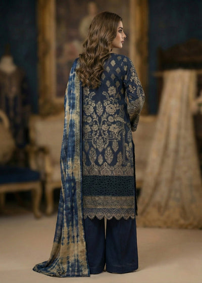 Diara Couture | Eid Lawn 26 | EID. INDIGO - ZD-20-Brand:Diara Couture-Type:Ladies Clothes-Dark Blue-Jacquard-House of Maryam- Buy in UK, USA