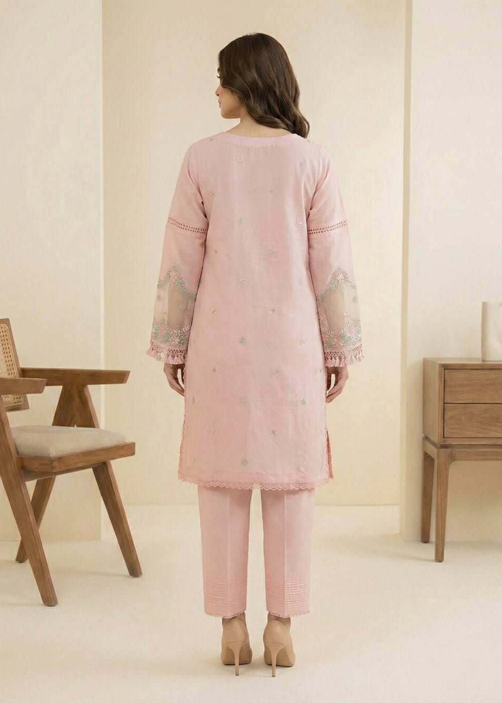 Diara Couture | Eid Lawn 26 |EID. SERAQ - LP-05-Brand:Diara Couture-Type:Ladies Clothes-Pink-Lawn-House of Maryam- Buy in UK, USA