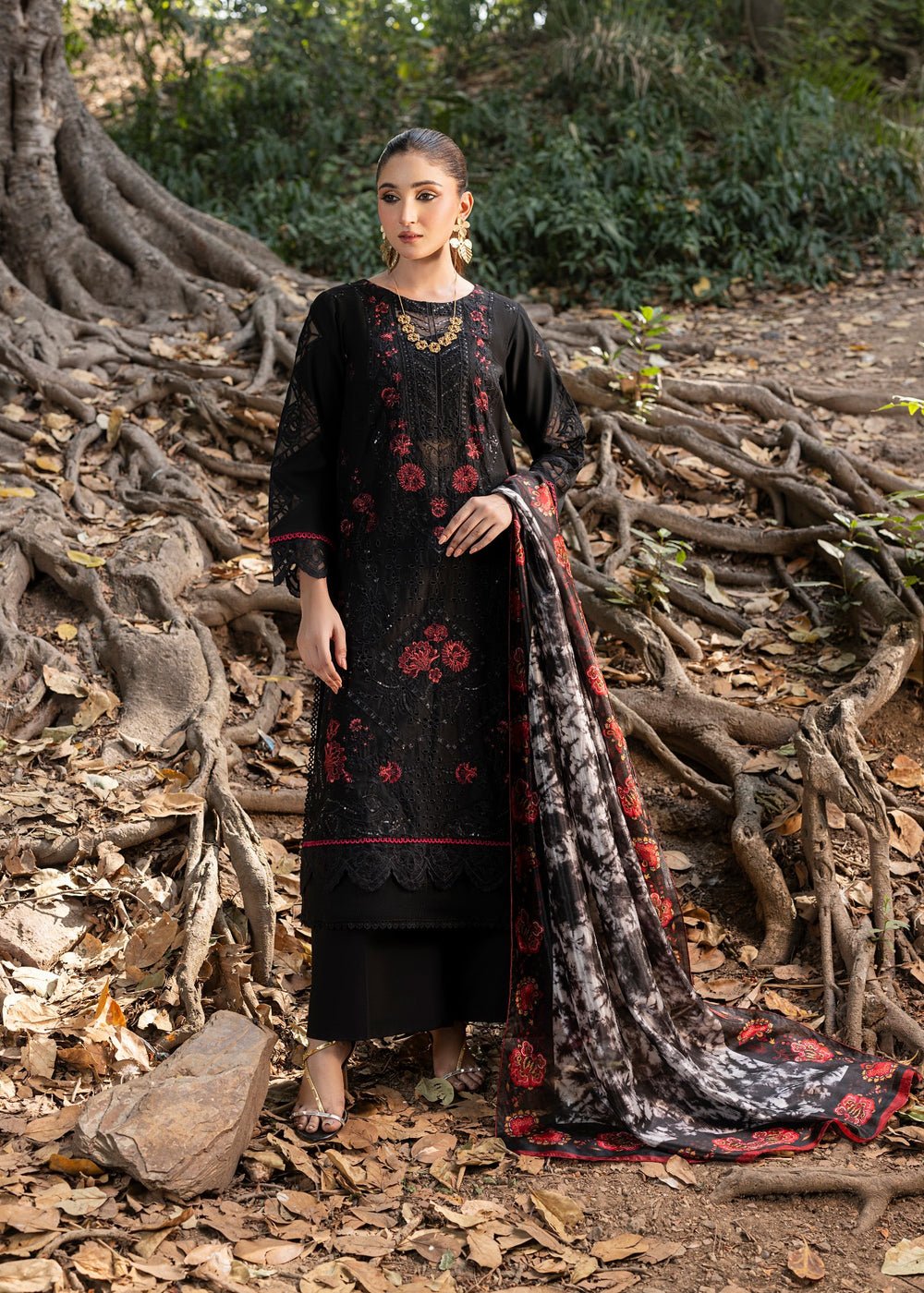 Diara Couture | Eid Lawn 26 | KAYA-Brand:Diara Couture-Type:Ladies Clothes-Black-Lawn-House of Maryam- Buy in UK, USA