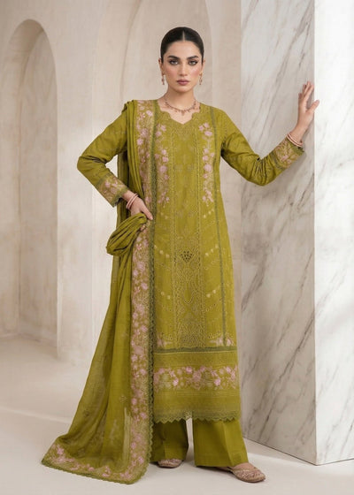 Diara Couture | Eid Lawn 26 | LAWN - LP-07-Brand:Diara Couture-Type:Ladies Clothes-Mehndi Green-Lawn-House of Maryam- Buy in UK, USA