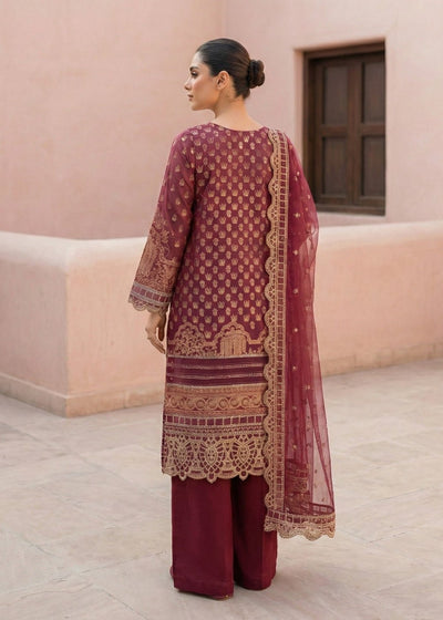 Diara Couture | Eid Lawn 26 | MIRAAJ - LAWN-18-Brand:Diara Couture-Type:Ladies Clothes-Coral Brown-Lawn-House of Maryam- Buy in UK, USA
