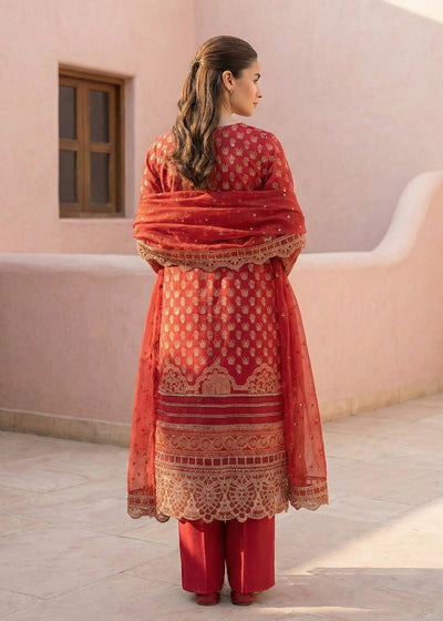 Diara Couture | Eid Lawn 26 | MIRAAJ - LAWN-18-Brand:Diara Couture-Type:Ladies Clothes-Red-Lawn-House of Maryam- Buy in UK, USA