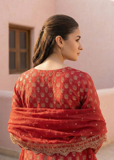 Diara Couture | Eid Lawn 26 | MIRAAJ - LAWN-18-Brand:Diara Couture-Type:Ladies Clothes-Red-Lawn-House of Maryam- Buy in UK, USA