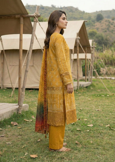 Diara Couture | Eid Lawn 26 | PEARL - ZD-17-Brand:Diara Couture-Type:Ladies Clothes-Mustard-Jacquard-House of Maryam- Buy in UK, USA