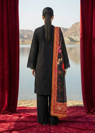 Diara Couture | Eid Lawn 26 | ZELI - ZD-5060-Brand:Diara Couture-Type:Ladies Clothes-Black-Cotton-House of Maryam- Buy in UK, USA
