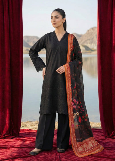 Diara Couture | Eid Lawn 26 | ZELI - ZD-5060-Brand:Diara Couture-Type:Ladies Clothes-Black-Cotton-House of Maryam- Buy in UK, USA