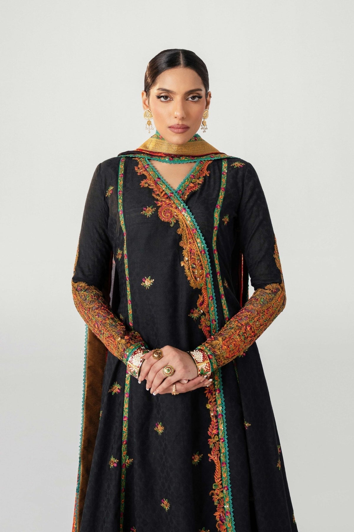 Fahad Hussayn | Jalsa Ghar | Dochalla -  Fahad Hussayn Ladies Clothes - Original Designer Dress - House of Maryam