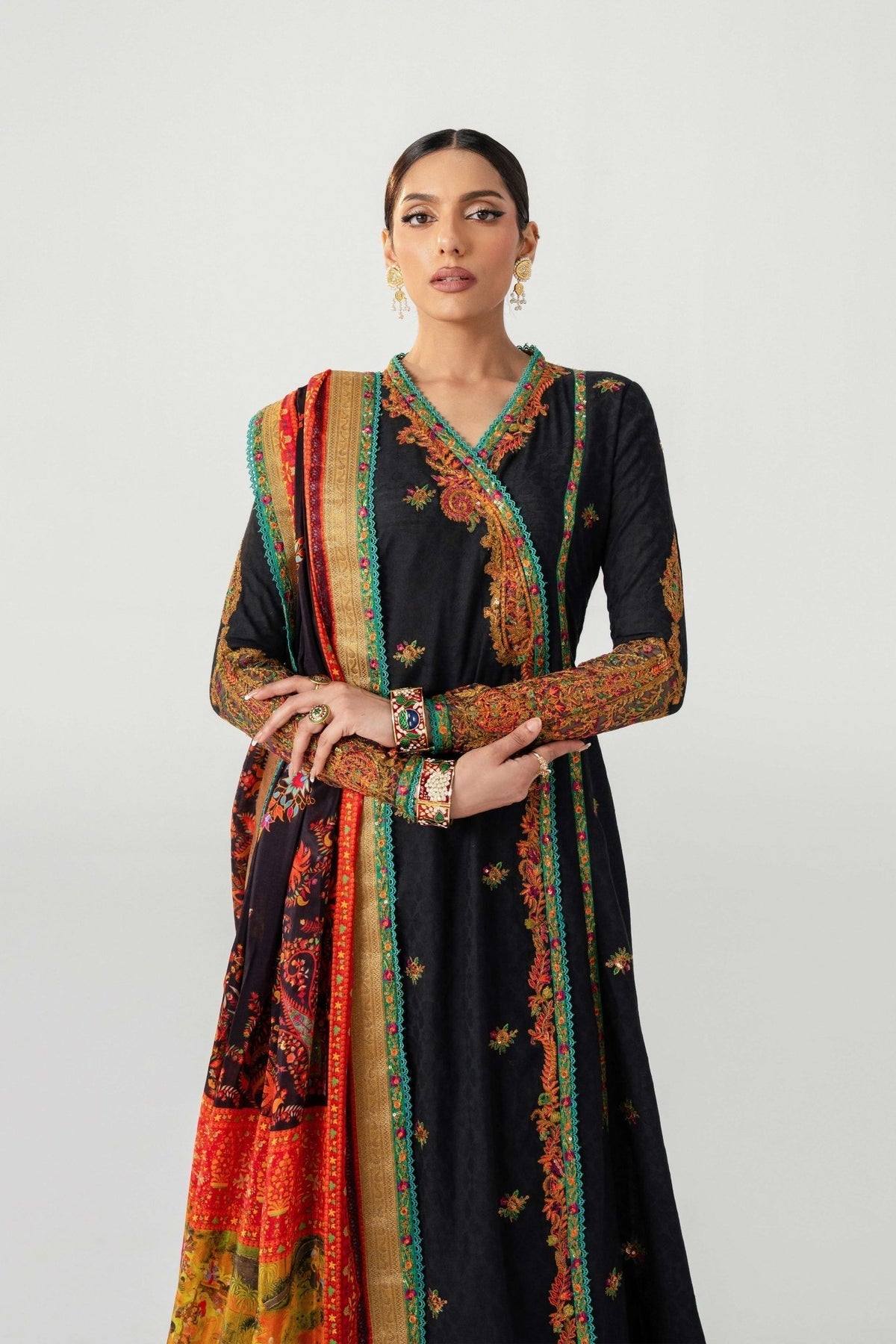 Fahad Hussayn | Jalsa Ghar | Dochalla -  Fahad Hussayn Ladies Clothes - Original Designer Dress - House of Maryam