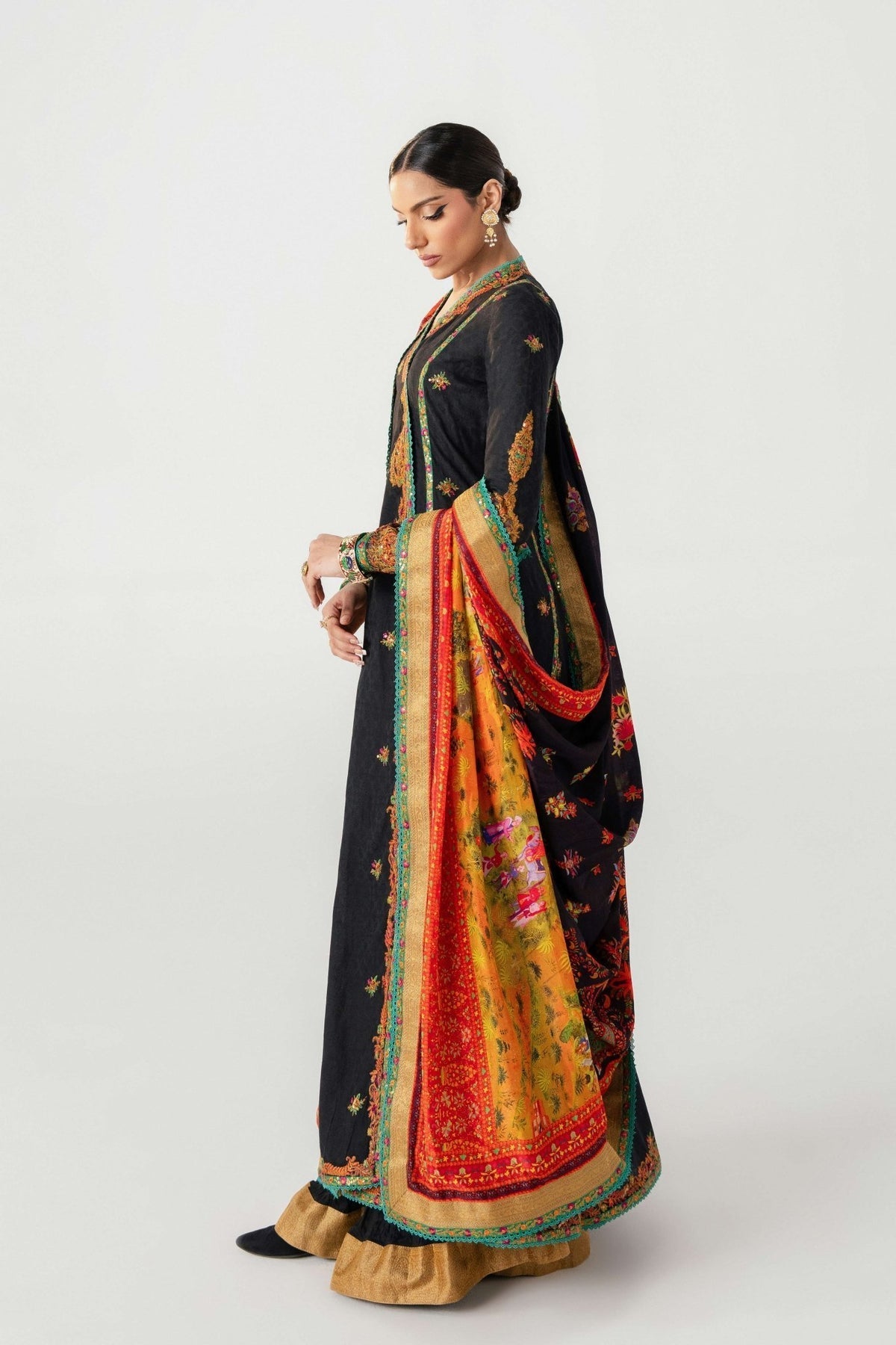 Fahad Hussayn | Jalsa Ghar | Dochalla -  Fahad Hussayn Ladies Clothes - Original Designer Dress - House of Maryam