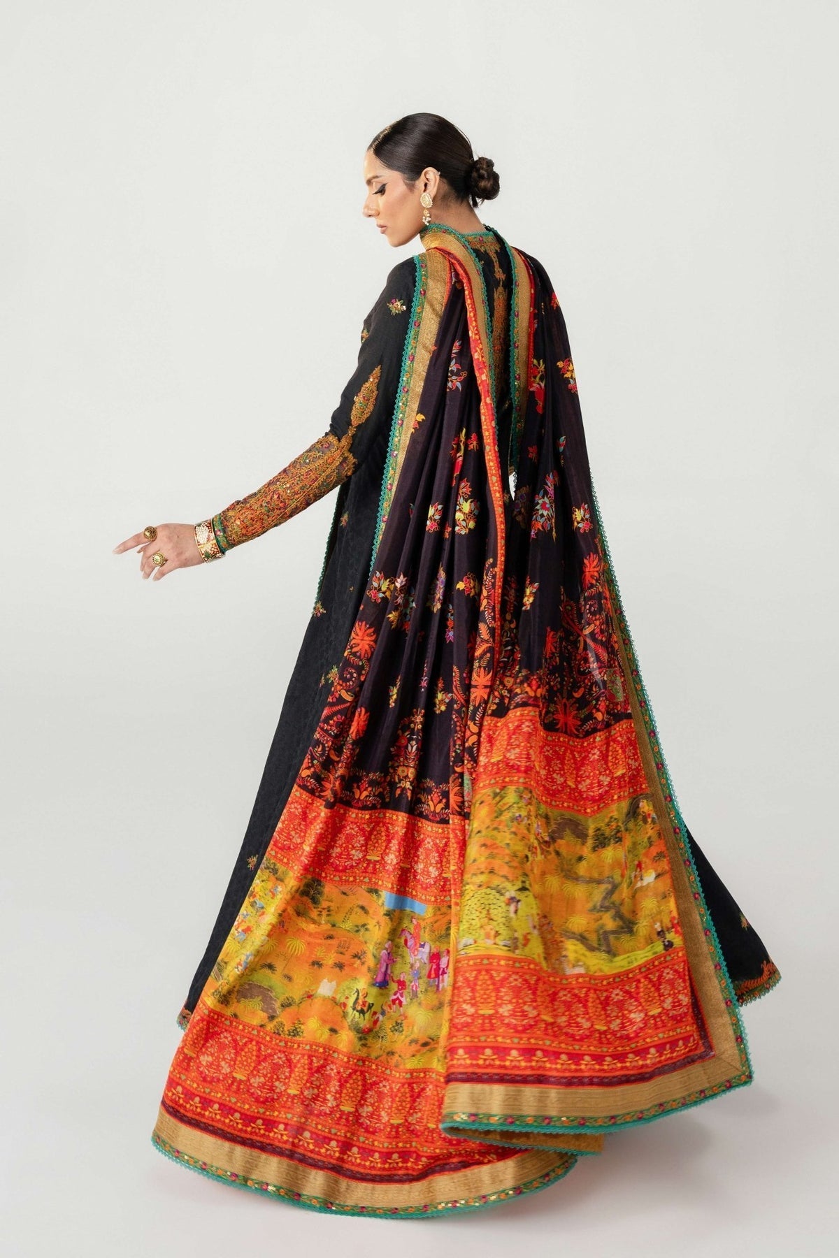 Fahad Hussayn | Jalsa Ghar | Dochalla -  Fahad Hussayn Ladies Clothes - Original Designer Dress - House of Maryam