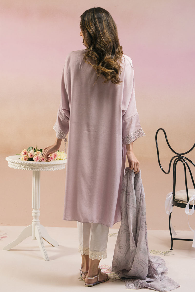 Cross Stitch | Exclusive Pret | Lilac Wave-2 PC (Shirt & Dupatta)-6