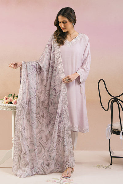 Cross Stitch | Exclusive Pret | Lilac Wave-2 PC (Shirt & Dupatta)