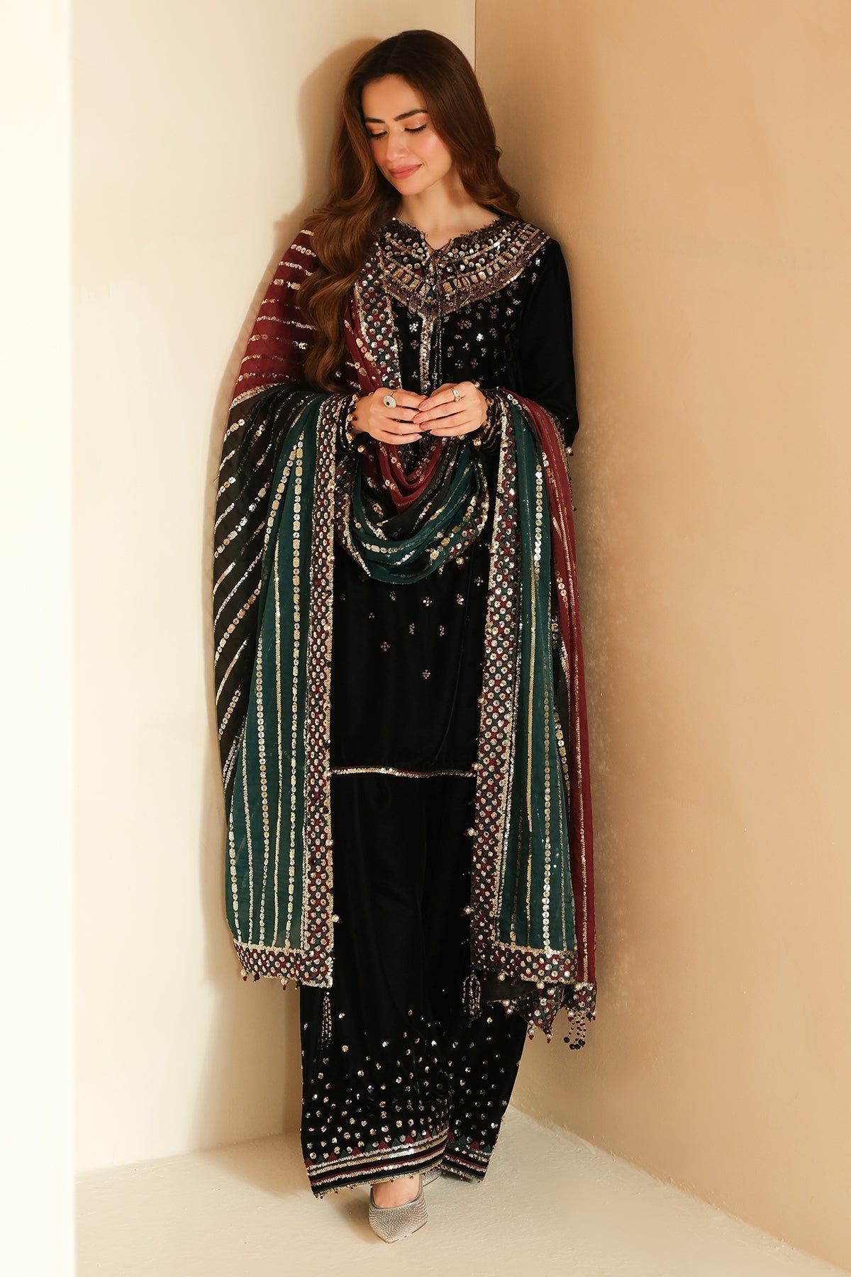 Jazmin | Velvet Edit 24 | Velvet Formal VF-2037 by Designer Jazmin - House of Maryam - Pakistani Designer Ethnic Wear in {{ shop.shopifyCountryName }}