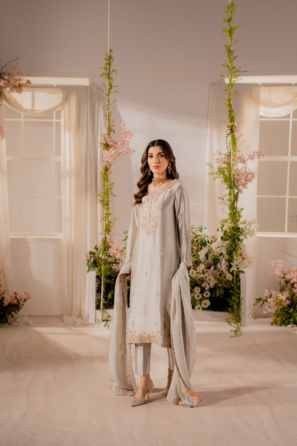 Vintage | Shehnayi Formals | Mahzeb -  Vintage Ladies Clothes - Original Designer Dress - House of Maryam